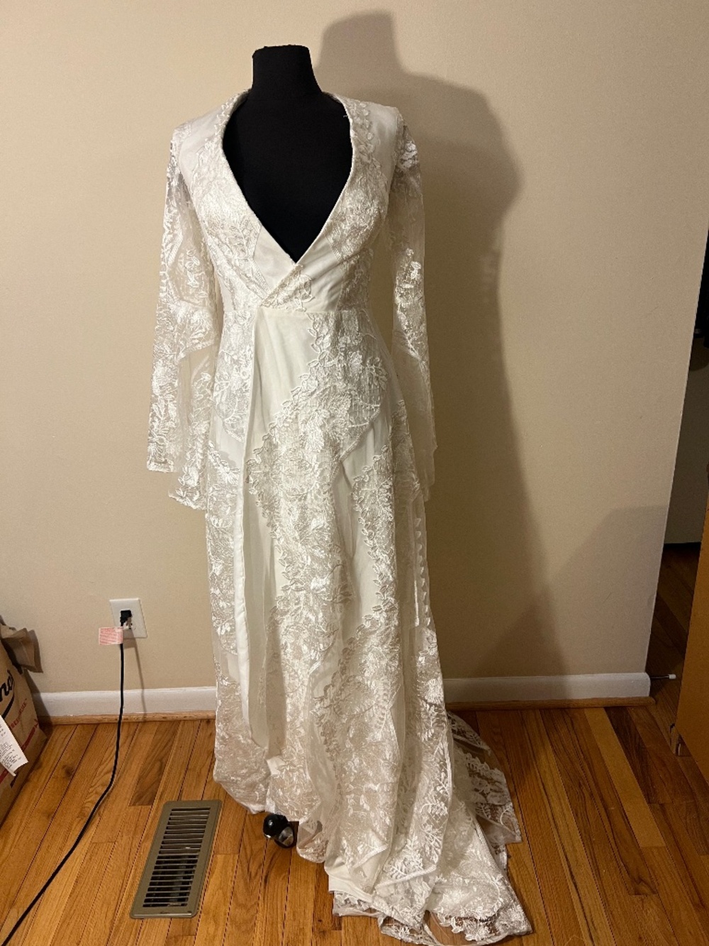 White Lace Wedding Duster